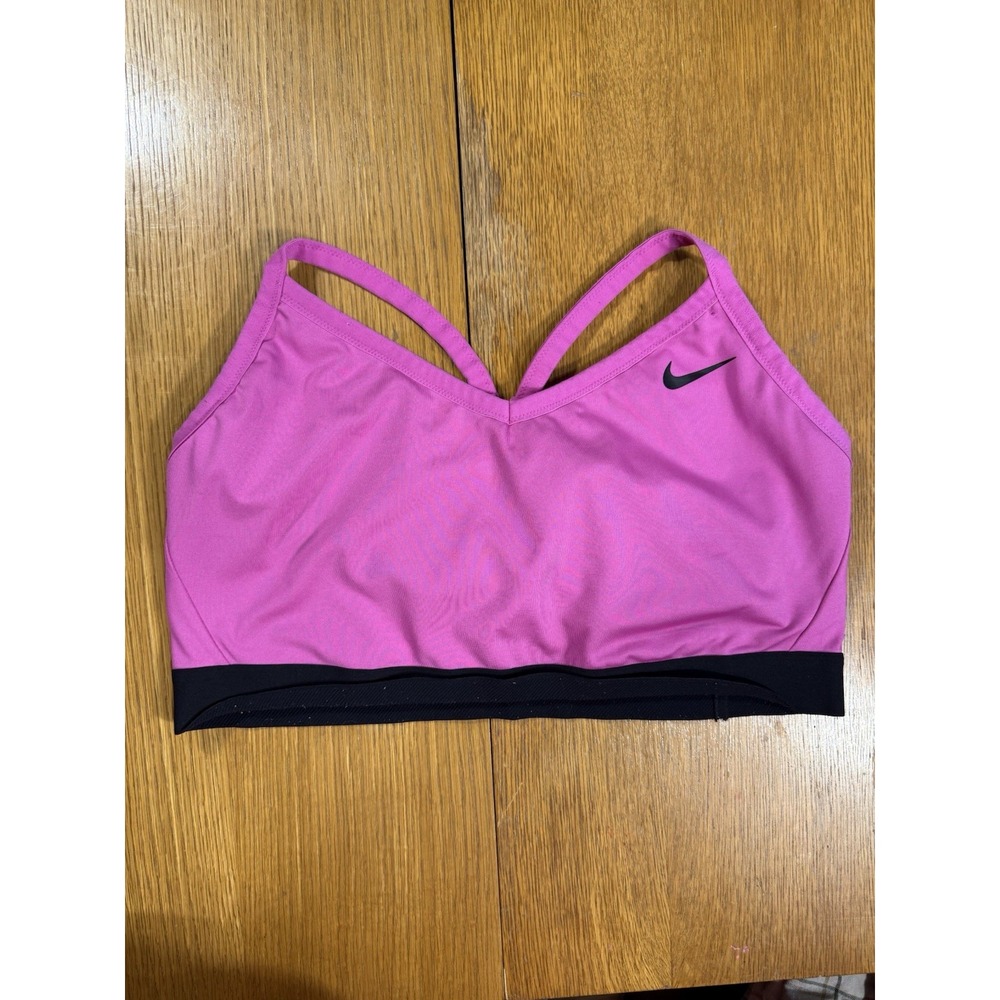 Nike Indy Women's Size XXL Dri-Fit V-Neck Sports‎ Bra CZ4456 Pink